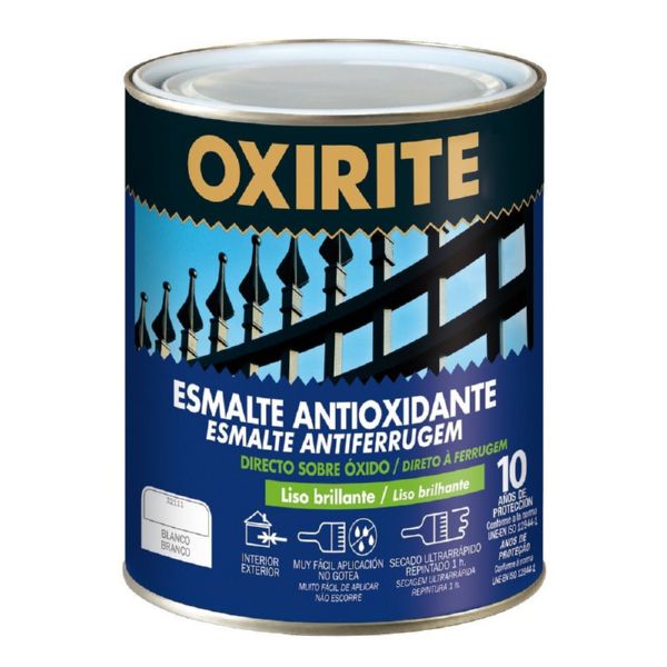 BOTE ESMALTE ANTIOXIDANTE OXIRITE (10 AÑOS) LISO AMARILLO 250ML.