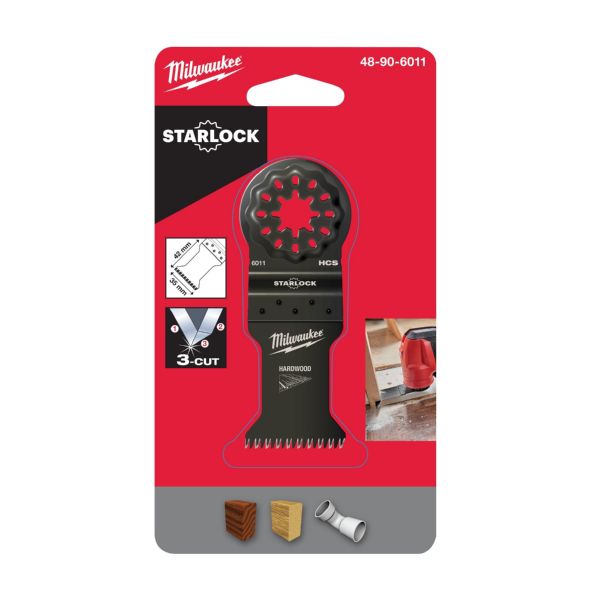 CUCHILLA DE INCISION 35X42MM. PARA MADERA STARLOCK MILWAUKEE