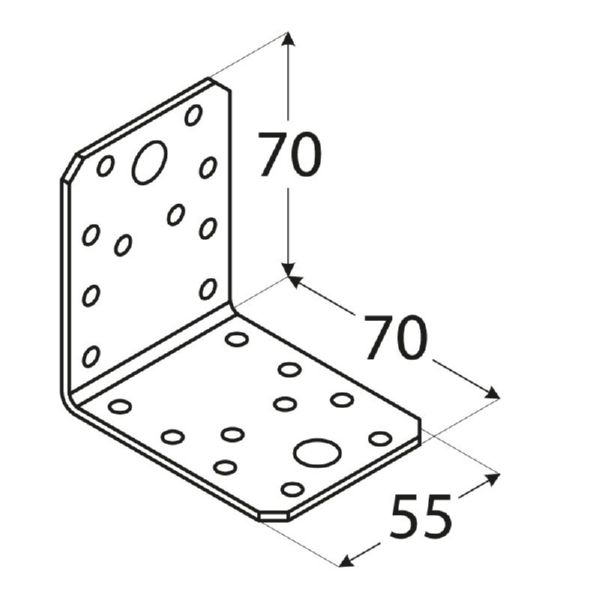 KL 2 - Escuadra de enlace 70x70x55