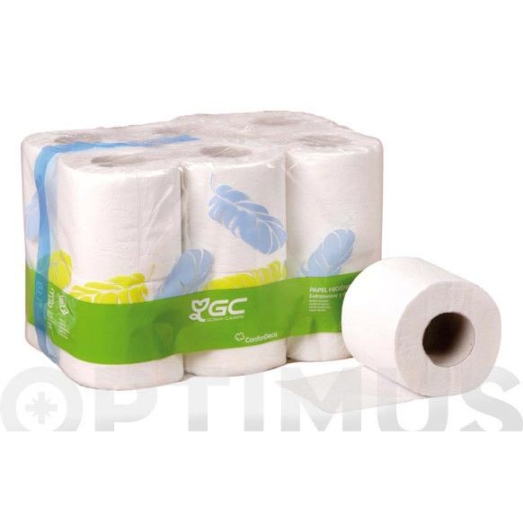 PAQUETE PAPEL HIGIENICO DOMESTICO GOMA CAMPS (12 ROLLOS)