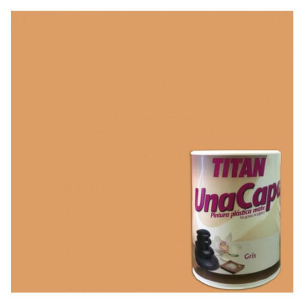 PINTURA PLASTICA UNA CAPA TITAN 750ML.OCRE INTENSO 6332