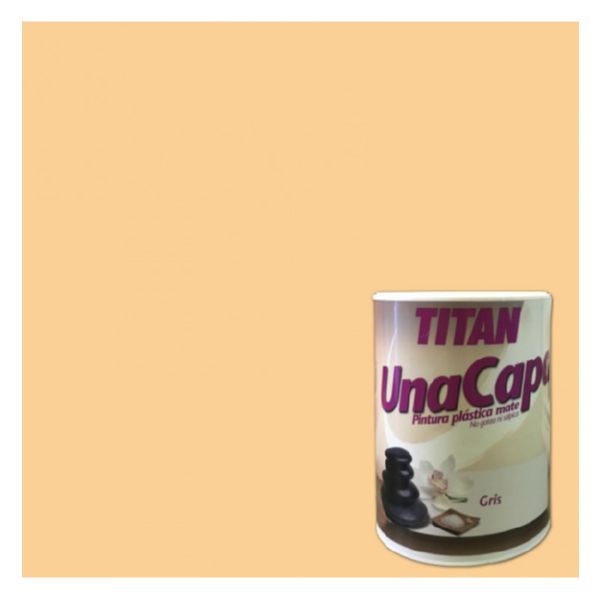 PINTURA PLASTICA UNA CAPA TITAN 750ML.SALMÓN 6310