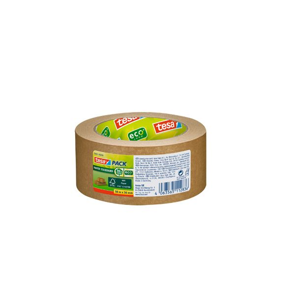 ROLLO PRECINTO PACK DE PAPEL KRAFT ECOLOGICO 50M. X 50MM.