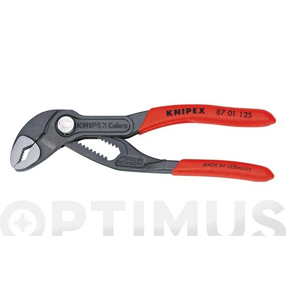 TENAZA COBRA DE CREMALLERA PULIDA KNIPEX 8701-125 MM.